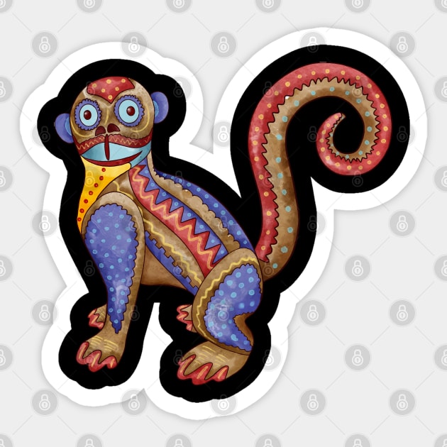 Monkey Sticker by CatCoconut-Art